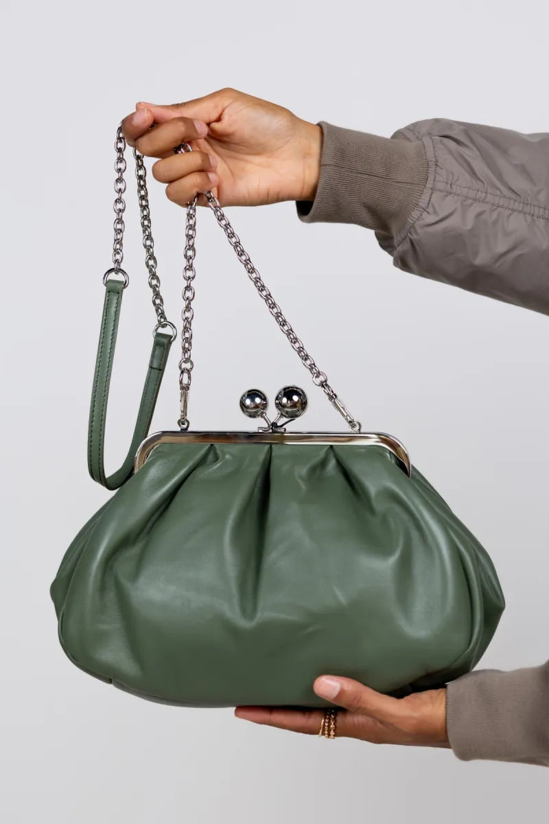 WEEKEND BY MAX MARA WEEKEND BY MAX MARA CUBICO Dumpling clutch - Olijfgroen