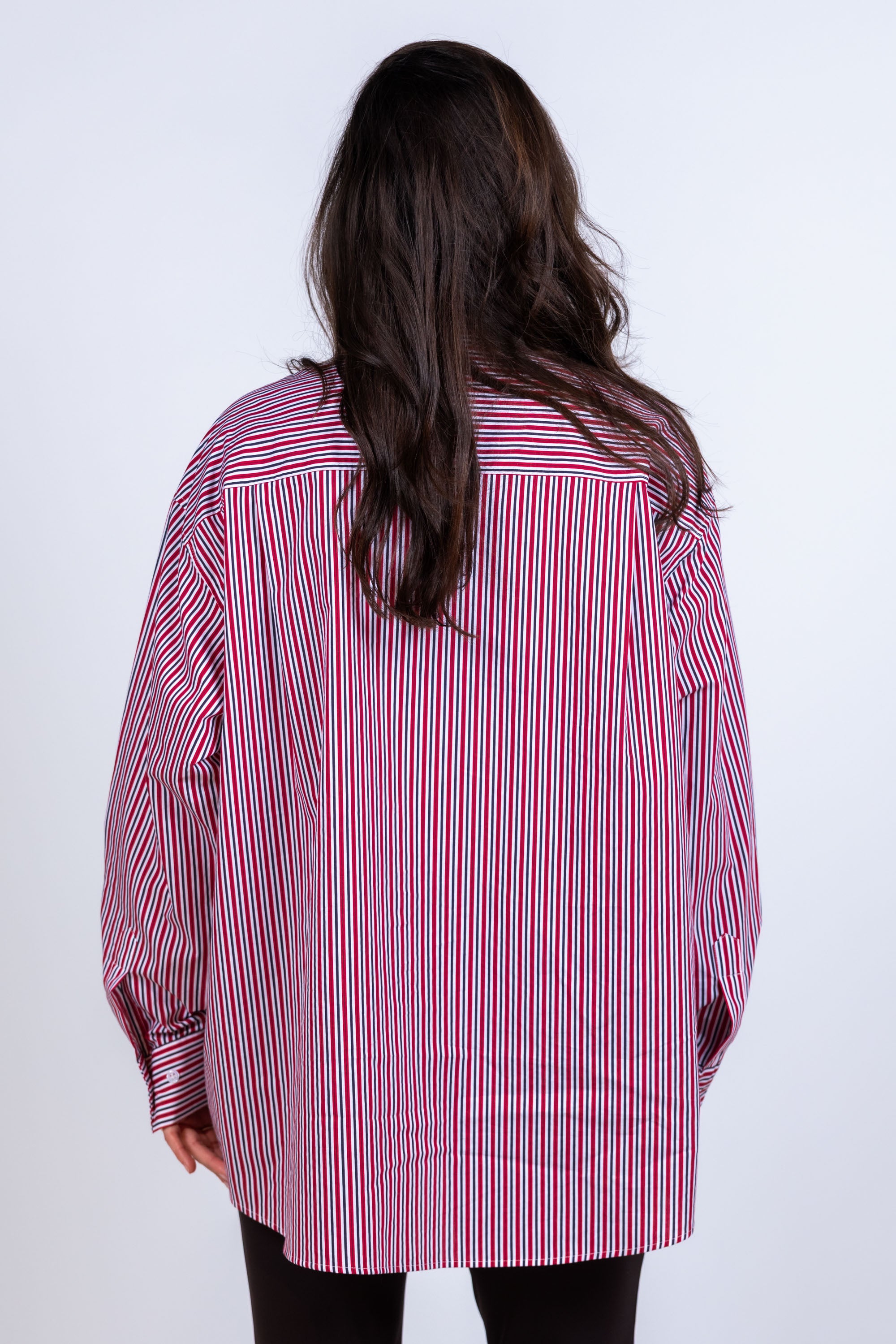 Blouse met strepen - Rood