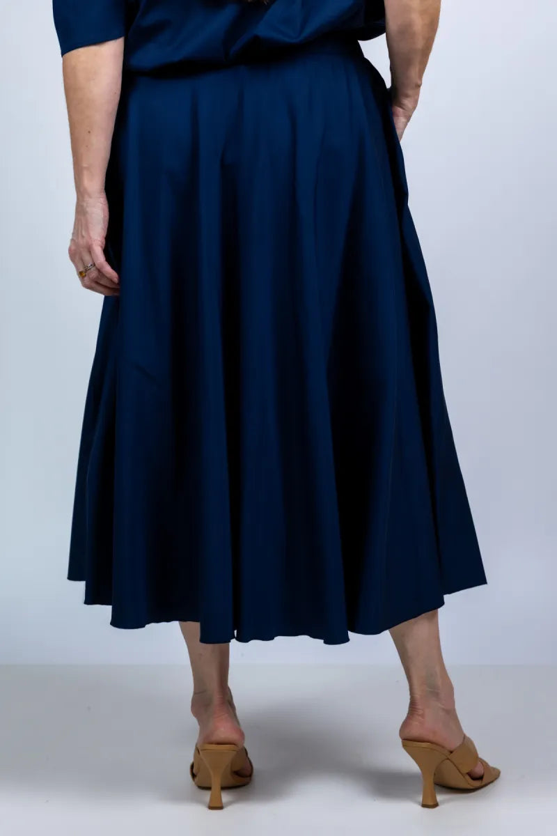 LA SALLE LA SALLE lc13 Rok met elastische taille - Marine