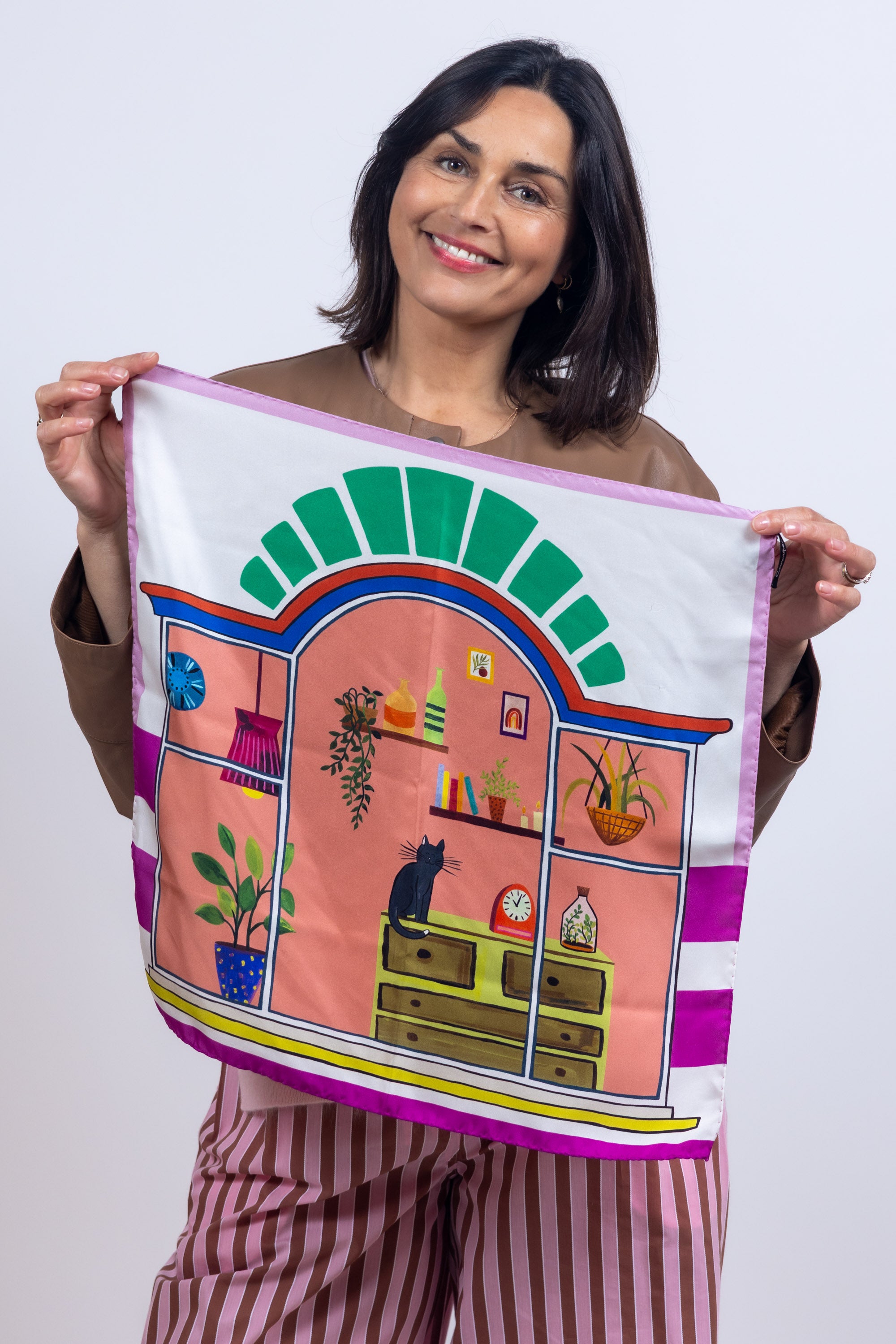 Vierkant sjaaltje - Roze