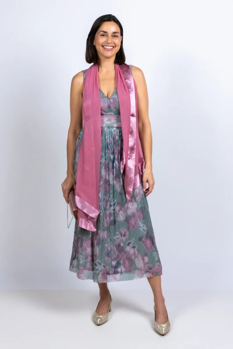 SWING SWING 5AK06100 SWING 5AK06100 Jurk met bloemenprint - Mint
