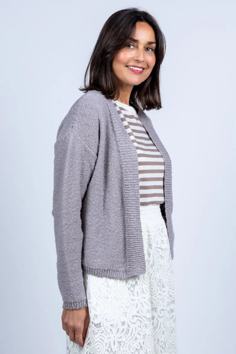 NO MAN'S LAND NO MAN'S LAND 65.158 NO MAN'S LAND 65.158 Vest met ribbelpatroon - Taupe