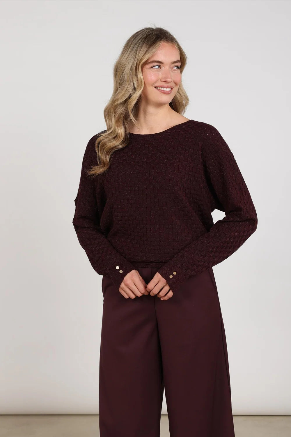 NUKUS NUKUS NKF01062 donkerbordeaux