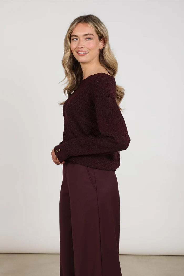 NUKUS NUKUS NKF01062 donkerbordeaux