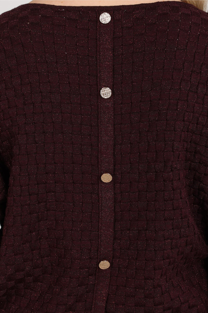 NUKUS NUKUS NKF01062 donkerbordeaux