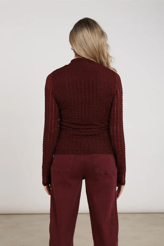 NUKUS NUKUS NKF01093 donkerbordeaux
