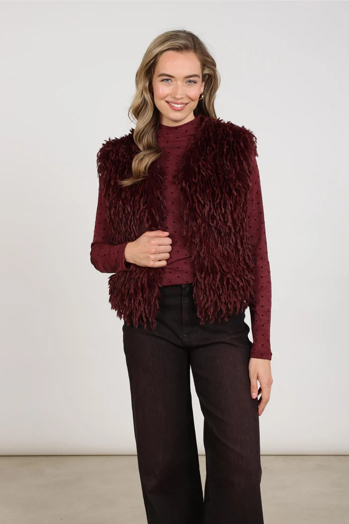 NUKUS NUKUS NKF08026 donkerbordeaux
