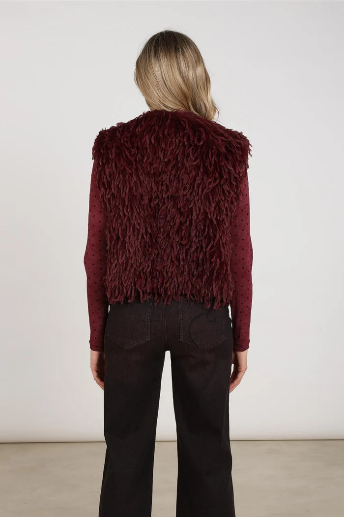 NUKUS NUKUS NKF08026 donkerbordeaux