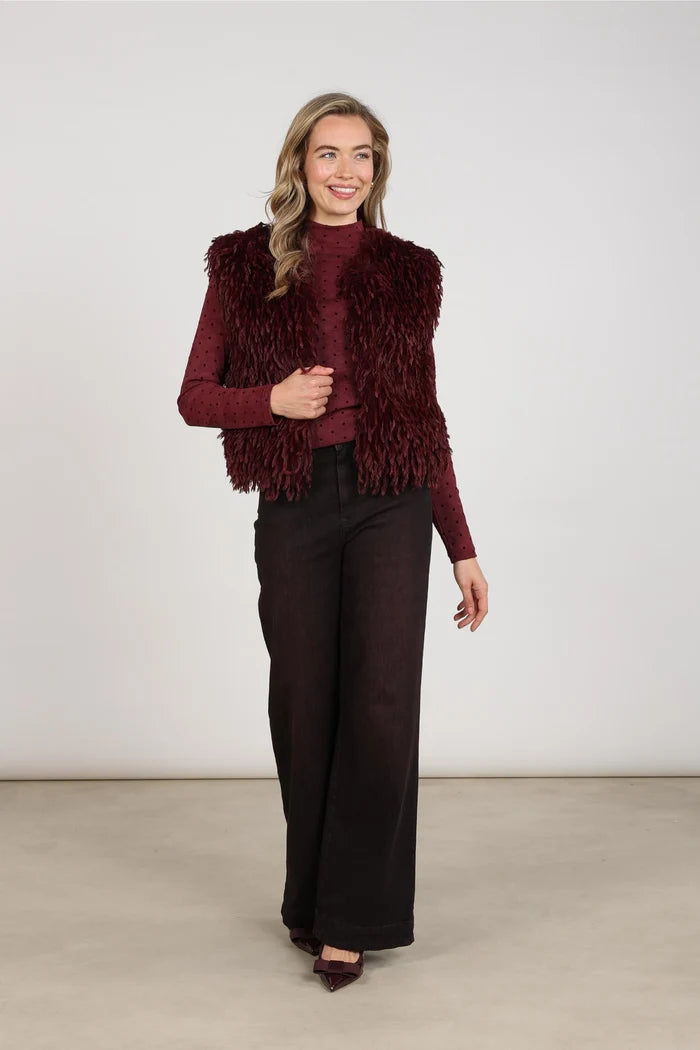 NUKUS NUKUS NKF08026 donkerbordeaux
