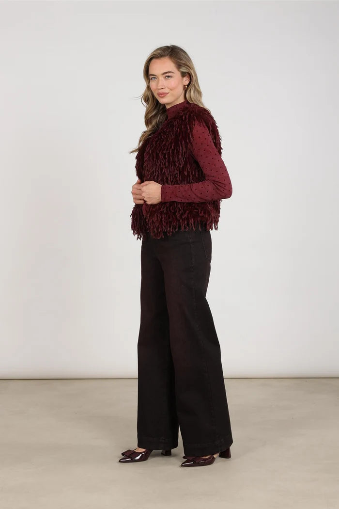 NUKUS NUKUS NKF08026 donkerbordeaux