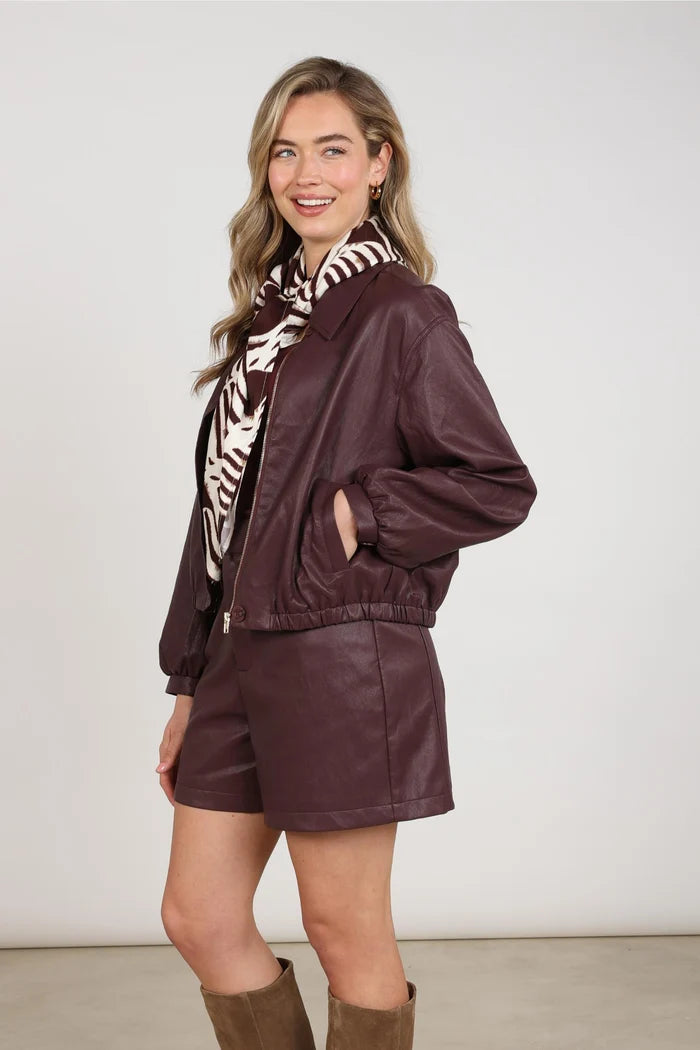 NUKUS NUKUS NKF13103 donkerbordeaux