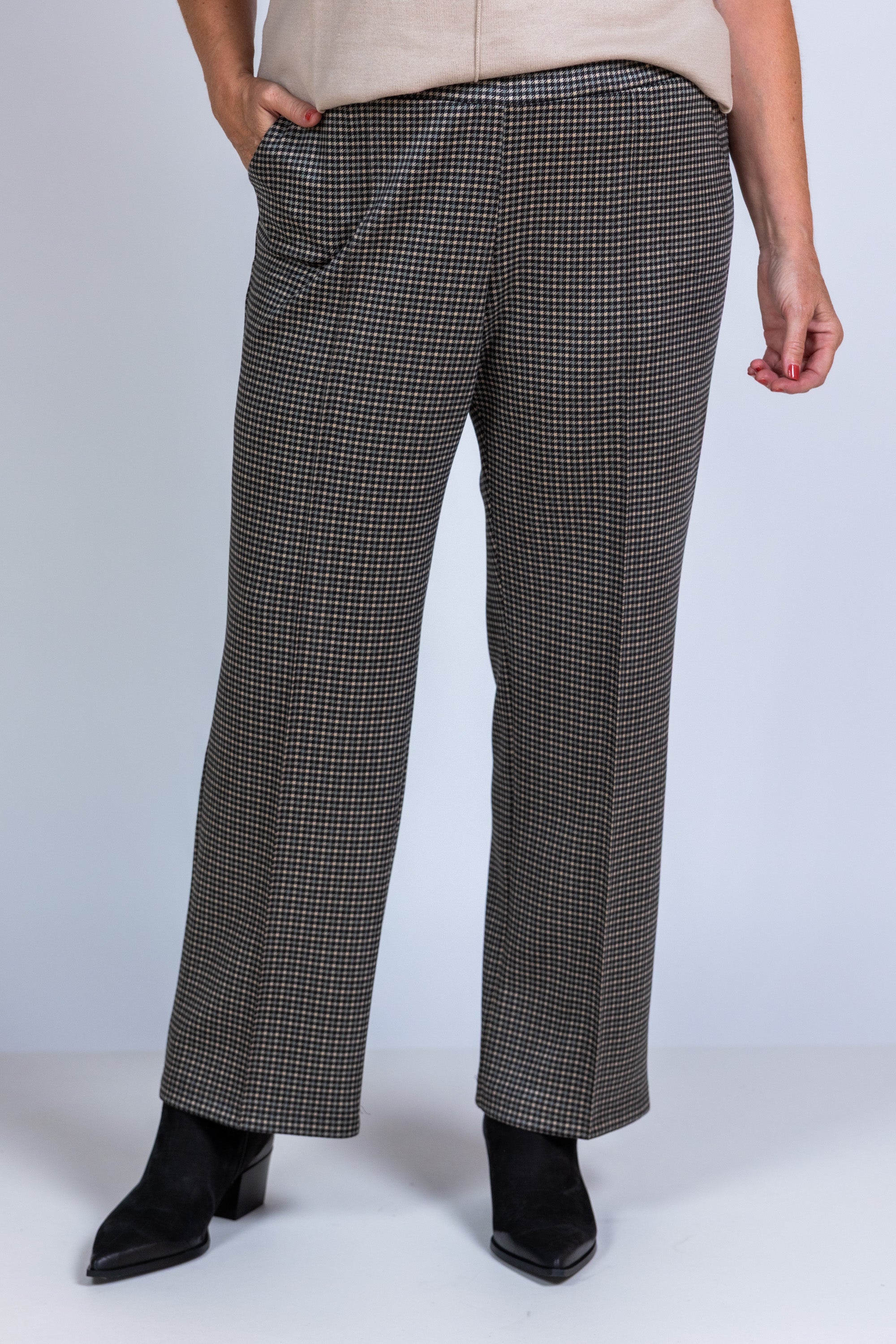 Broek met ruit - Licht camel