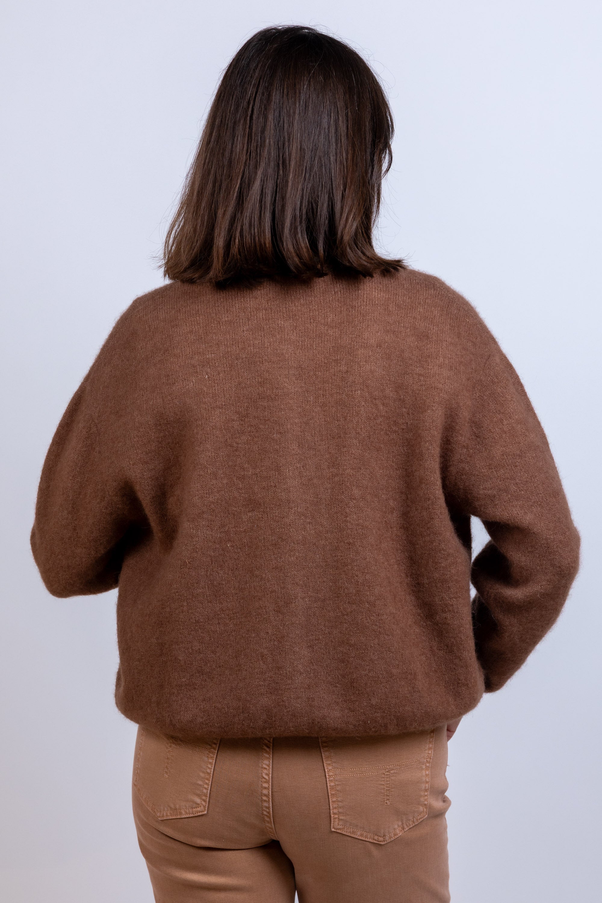 Vest met knopen - Koffie met melk