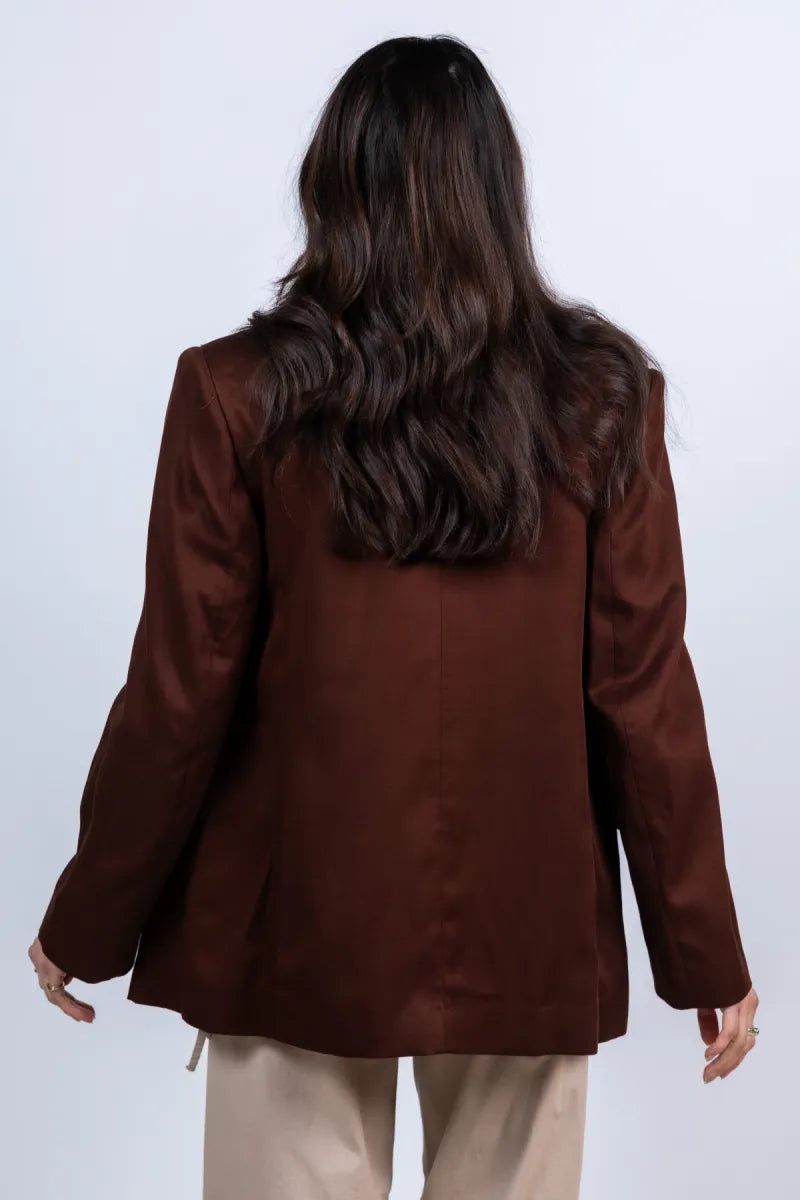 ESSENTIEL ANTWERP ESSENTIEL ANTWERP JASIONE Blazer met knopen - Bruin
