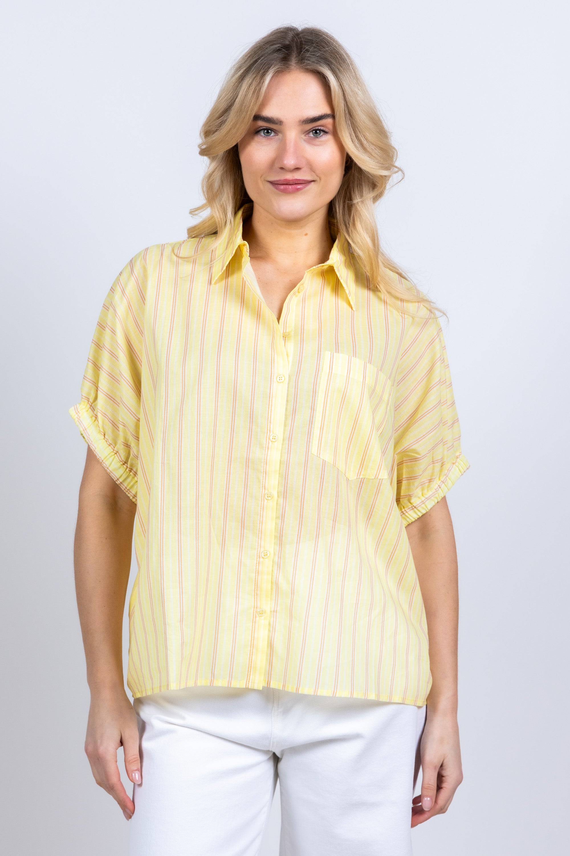 Blouse met strepen - Geel