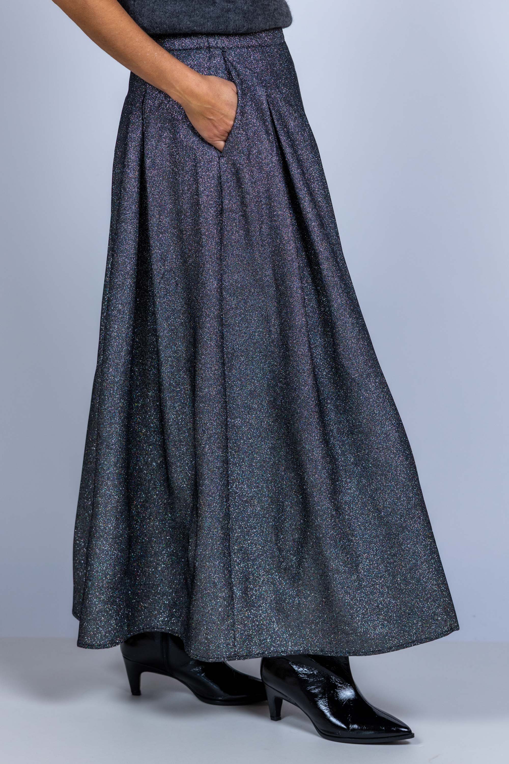 Rok met plooien - Zilver