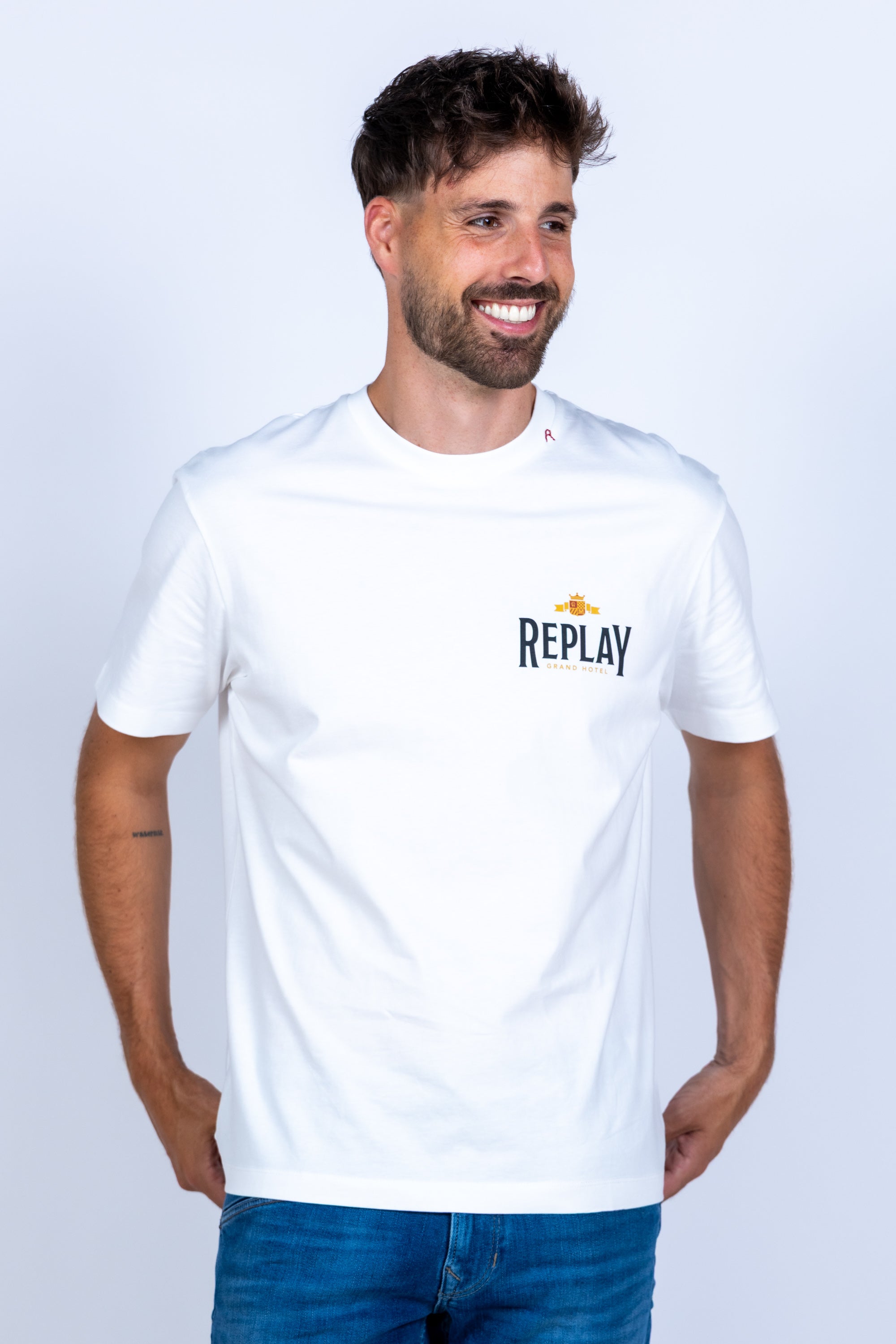 T-shirt met print - Wit