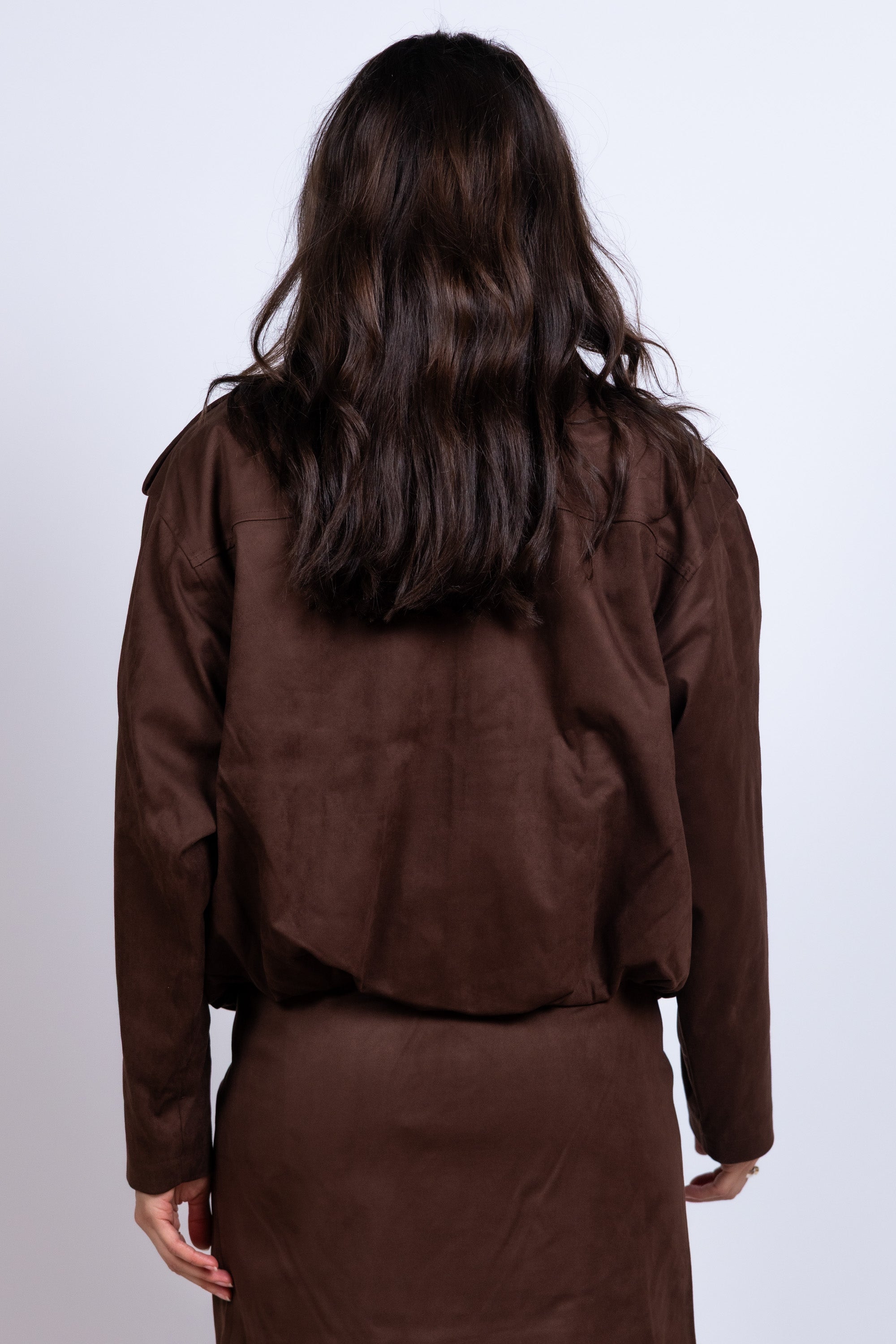 Jasje met kraag - Bruin