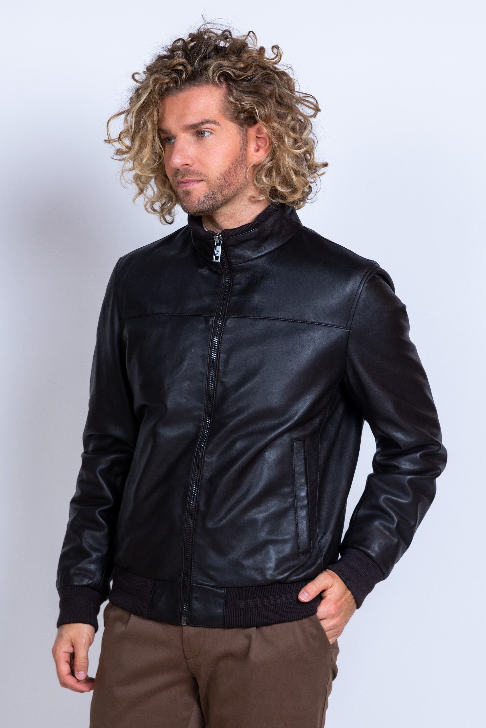 Leren jack - Bruin