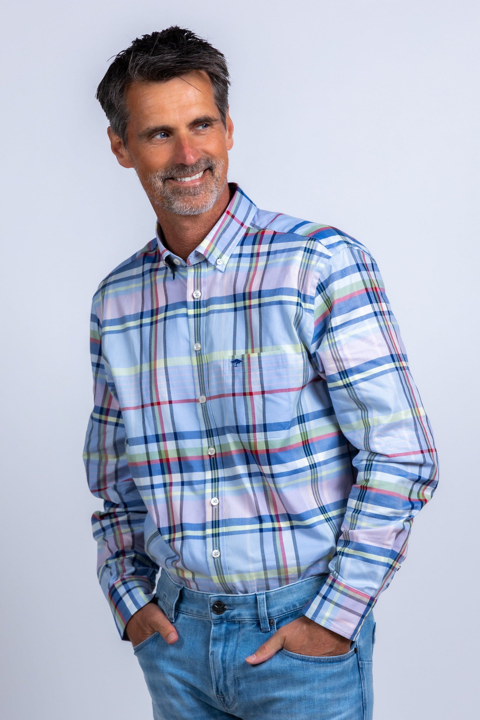 Overhemd met ruitpatroon - Rood