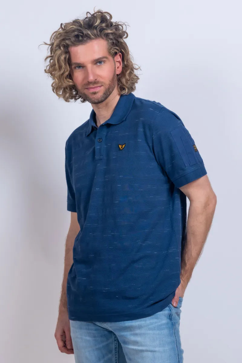 PME Polo met korte mouwen - Marine