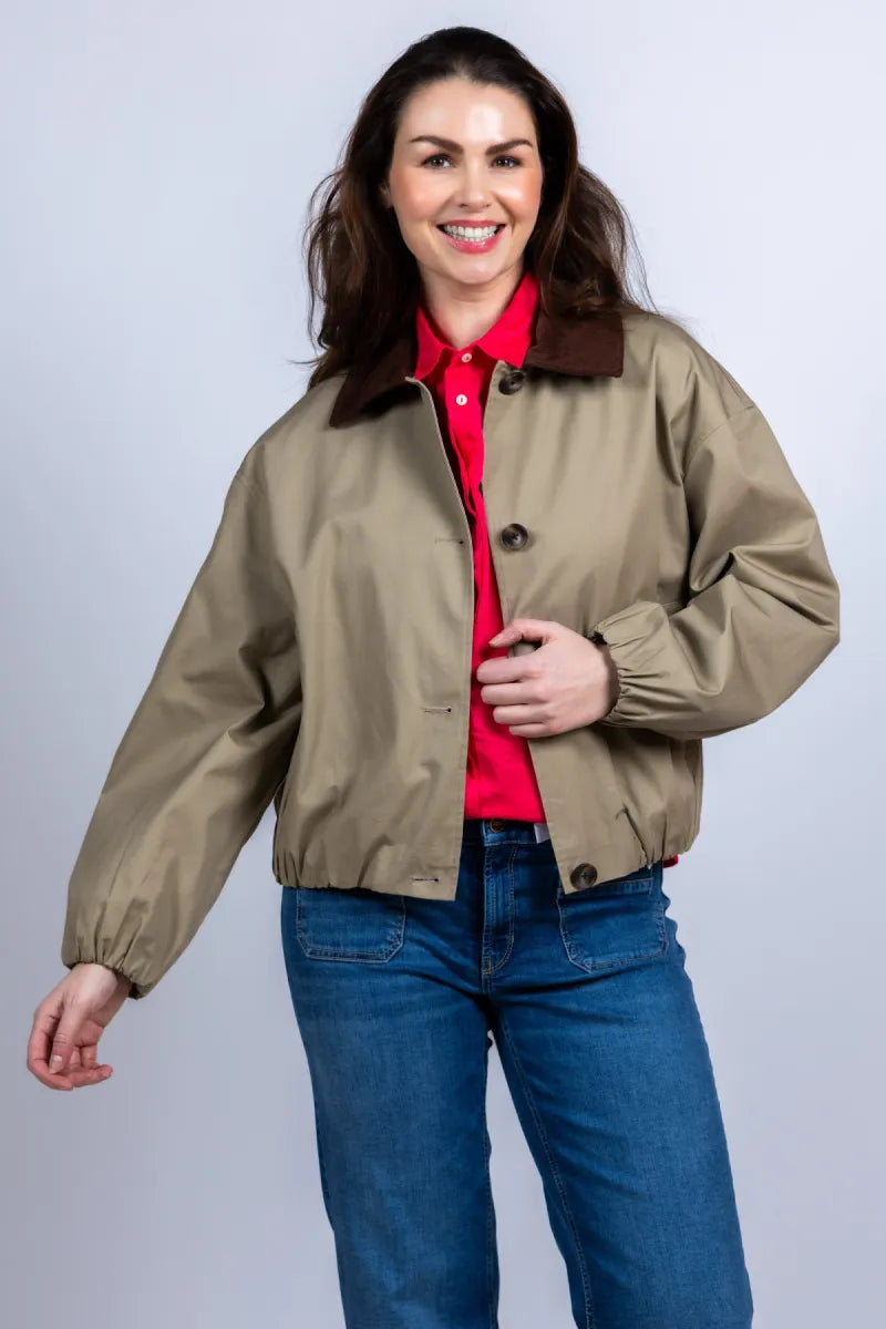 STUDIO AR STUDIO AR CAMILA Jasje met knopen - Khaki