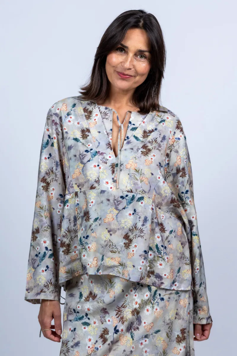 MUNTHE Blouse met bloemenprint - Kit