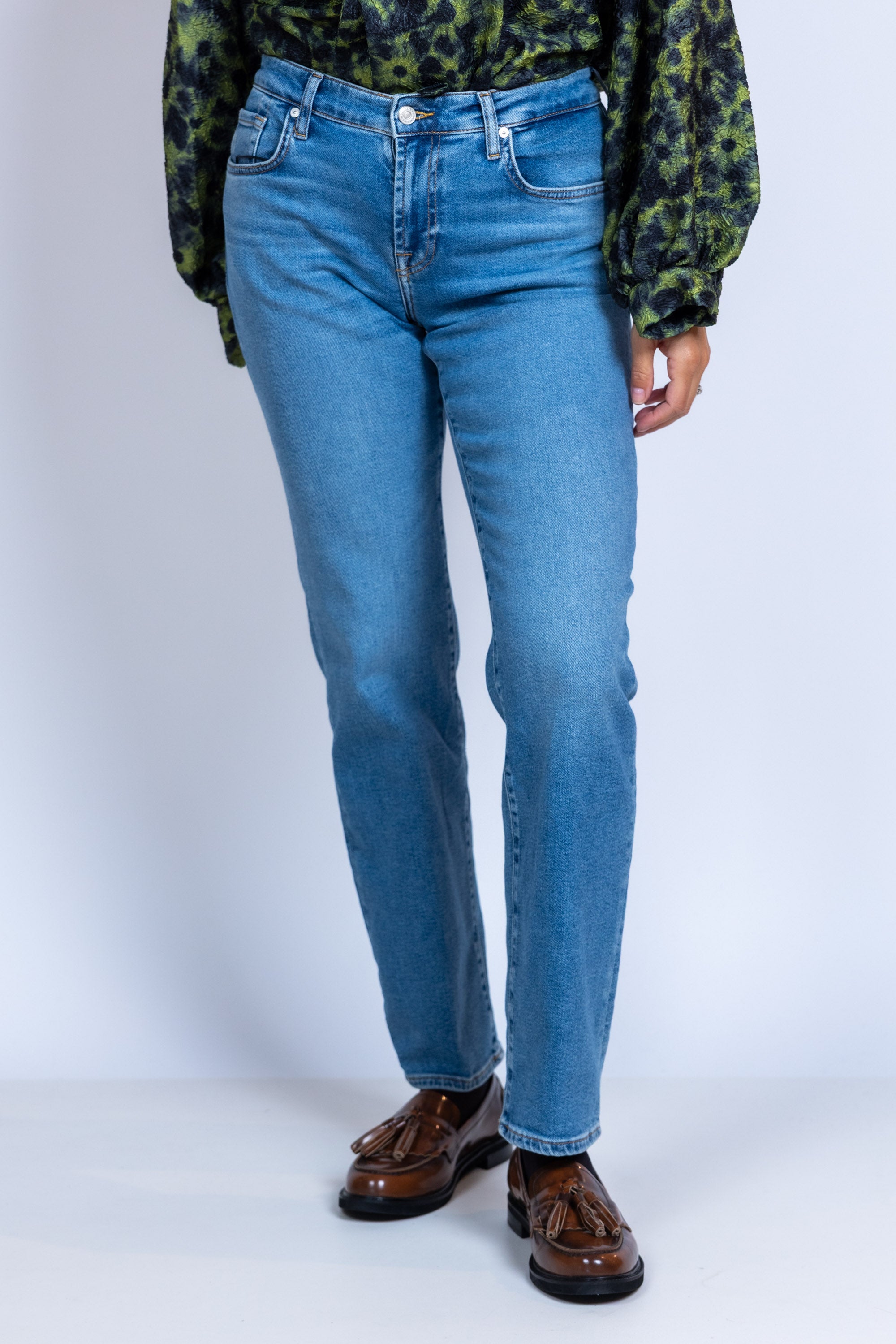 Jeans met rits - Licht jeans