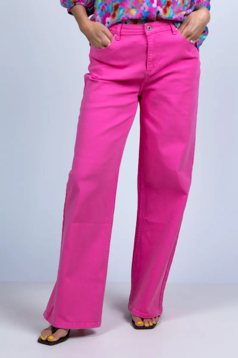GEISHA GEISHA 61152-44 GEISHA 61152-44 Wijde broek - Pink/cyclaam