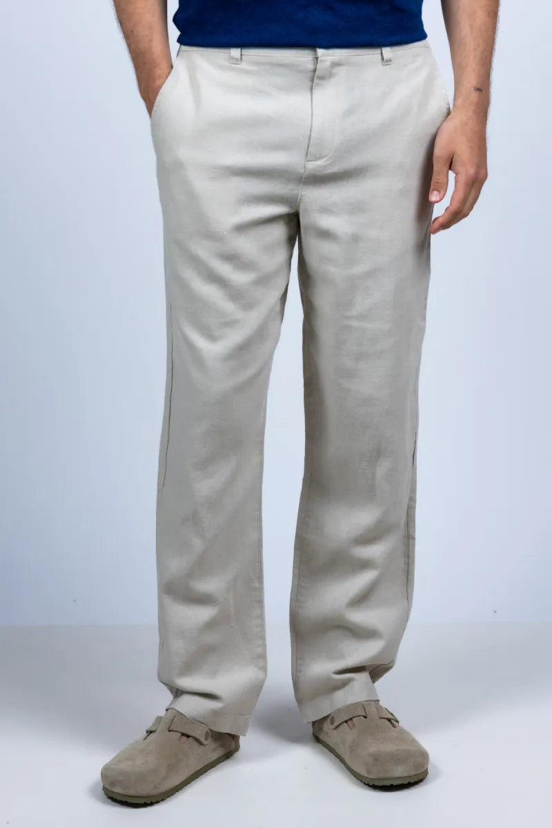 LES DEUX H LES DEUX H 1001862 Broek met rechte pijpen - Beige