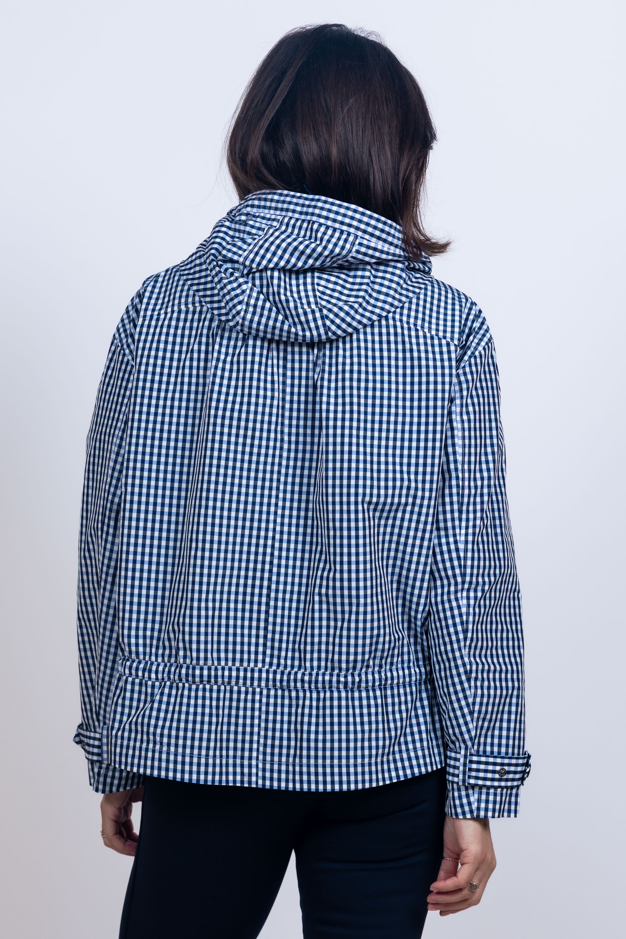 Jasje met ruitpatroon - Marine