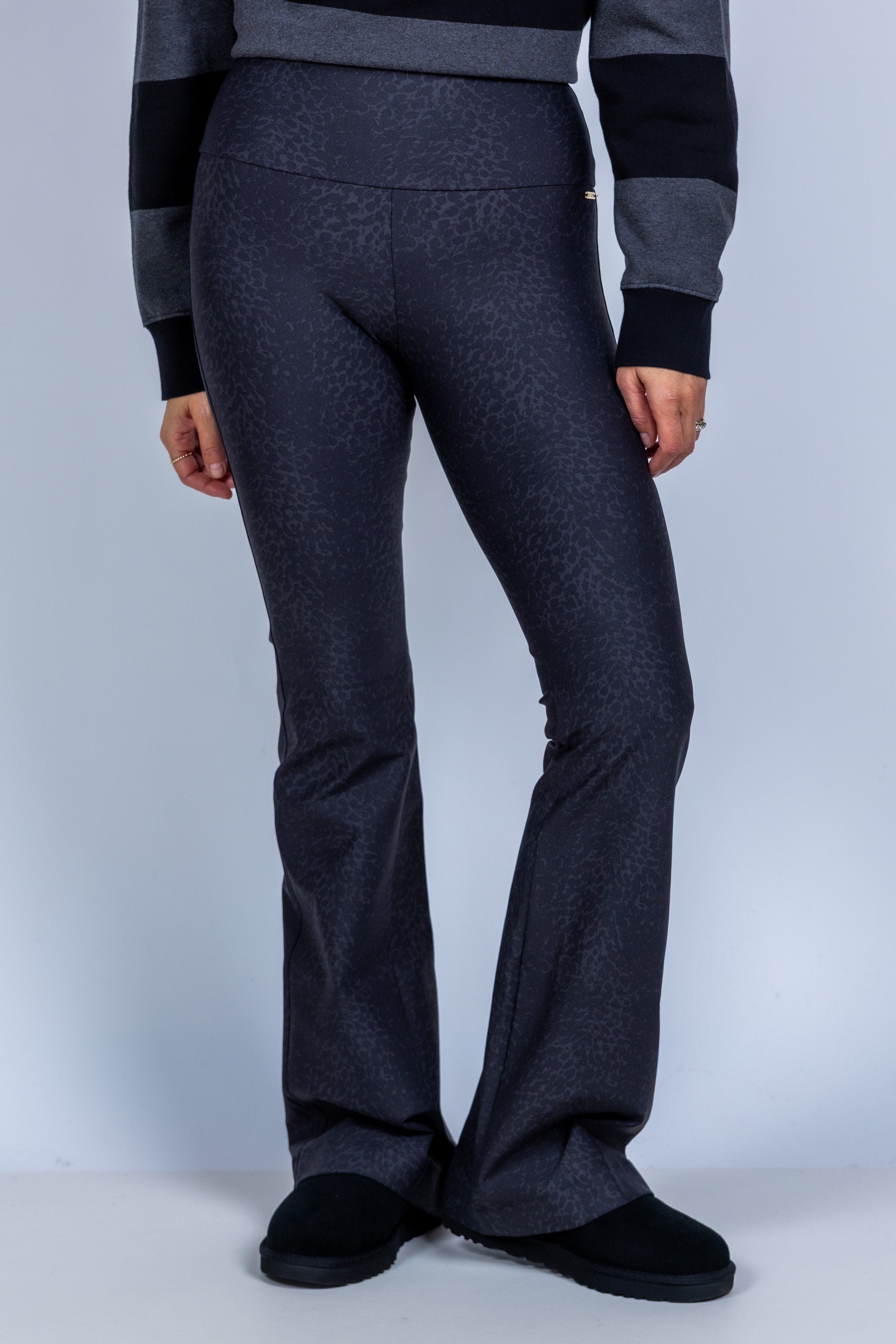 Legging met wijde pijpen - Zwart