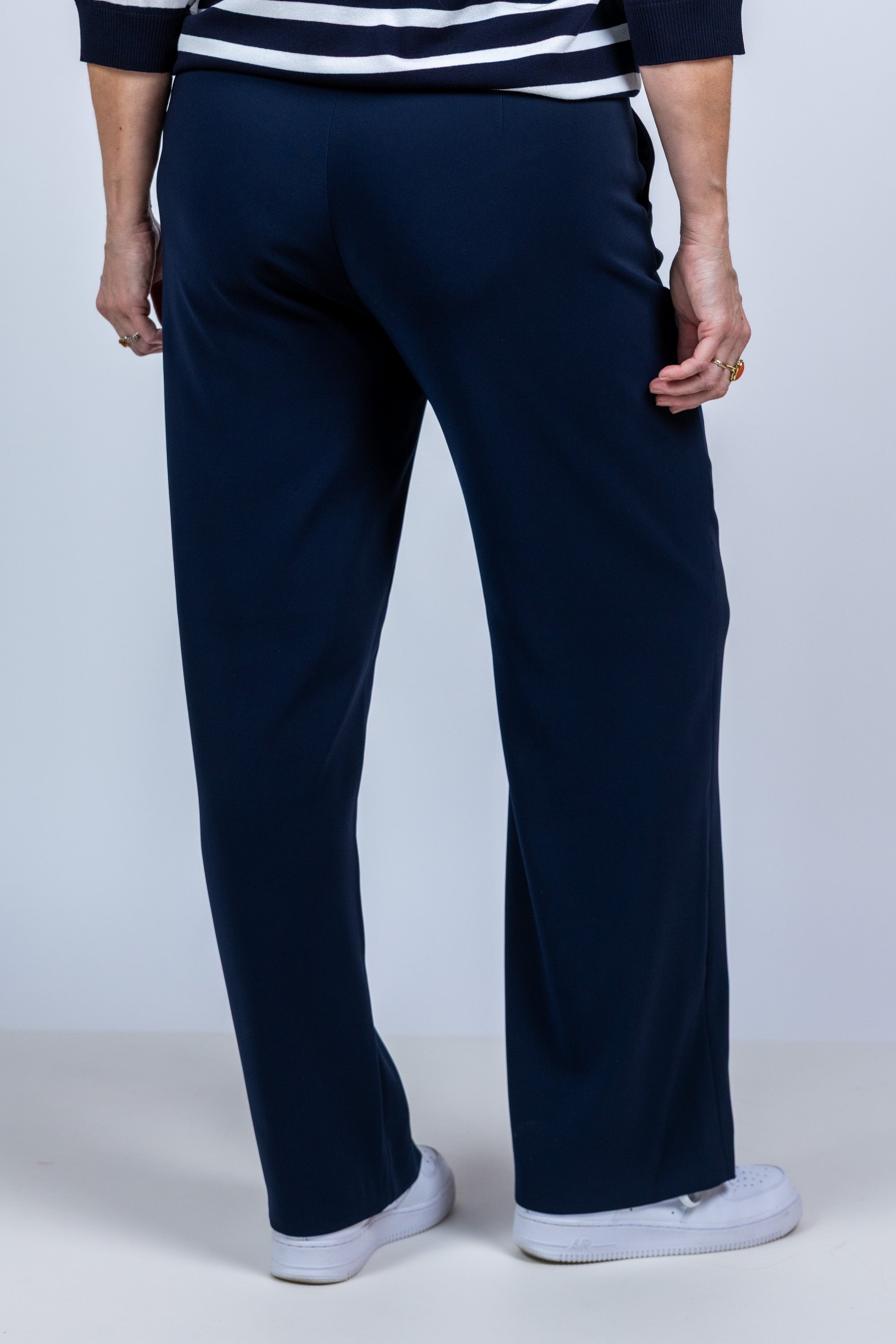 Broek met rechte pijpen - Marine