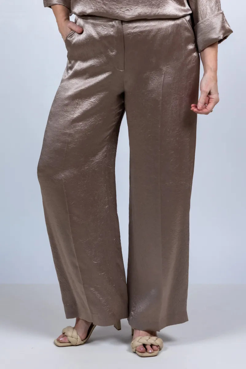 XANDRES GOLD XANDRES GOLD X-Phocos Wijde broek - Taupe