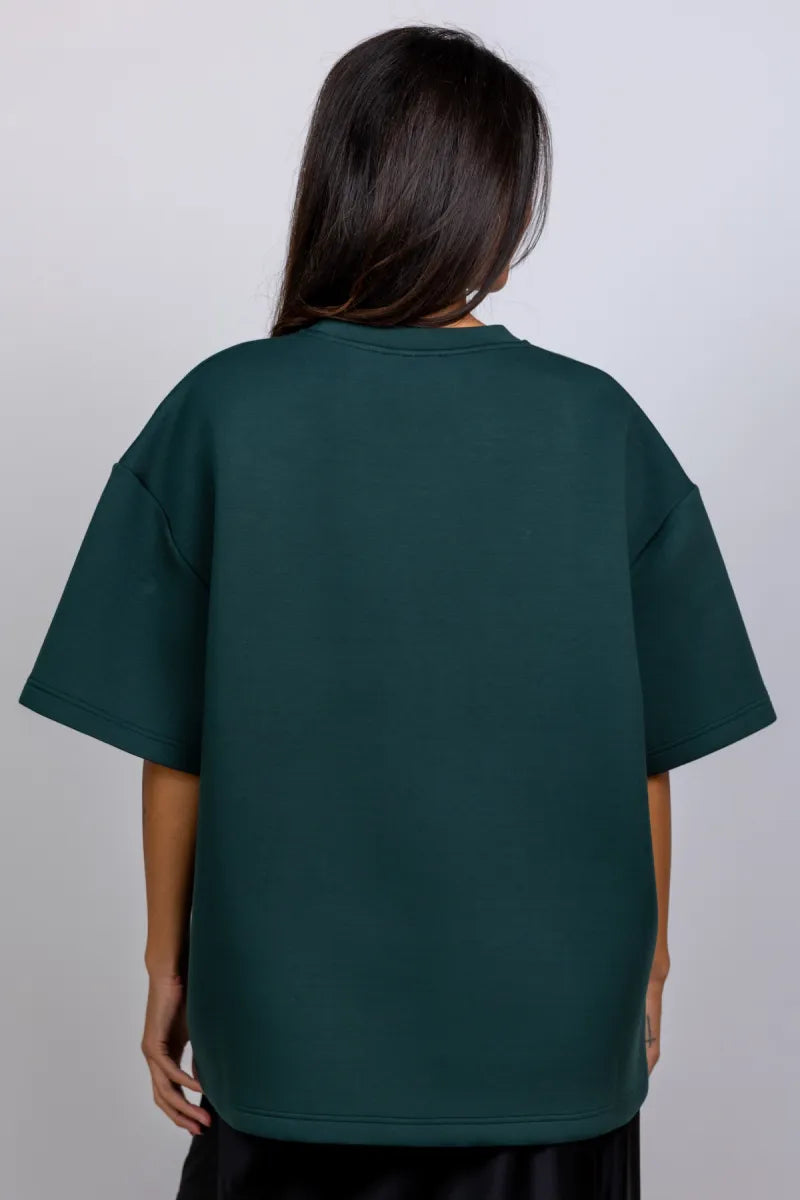 MUNTHE MUNTHE NILOU MUNTHE NILOU Sweater met print - Flessegroen