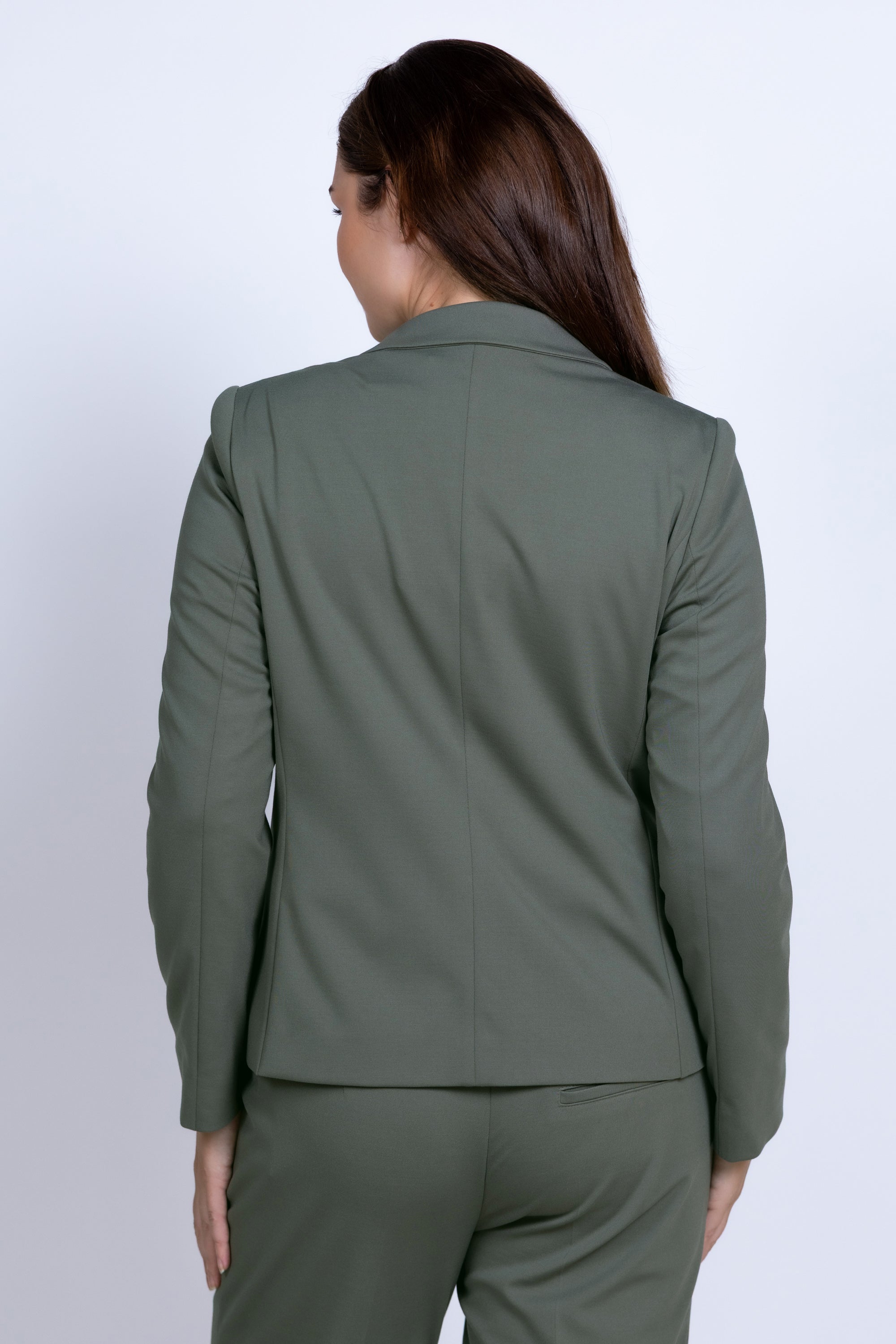 Blazer met knopen - Olijfgroen