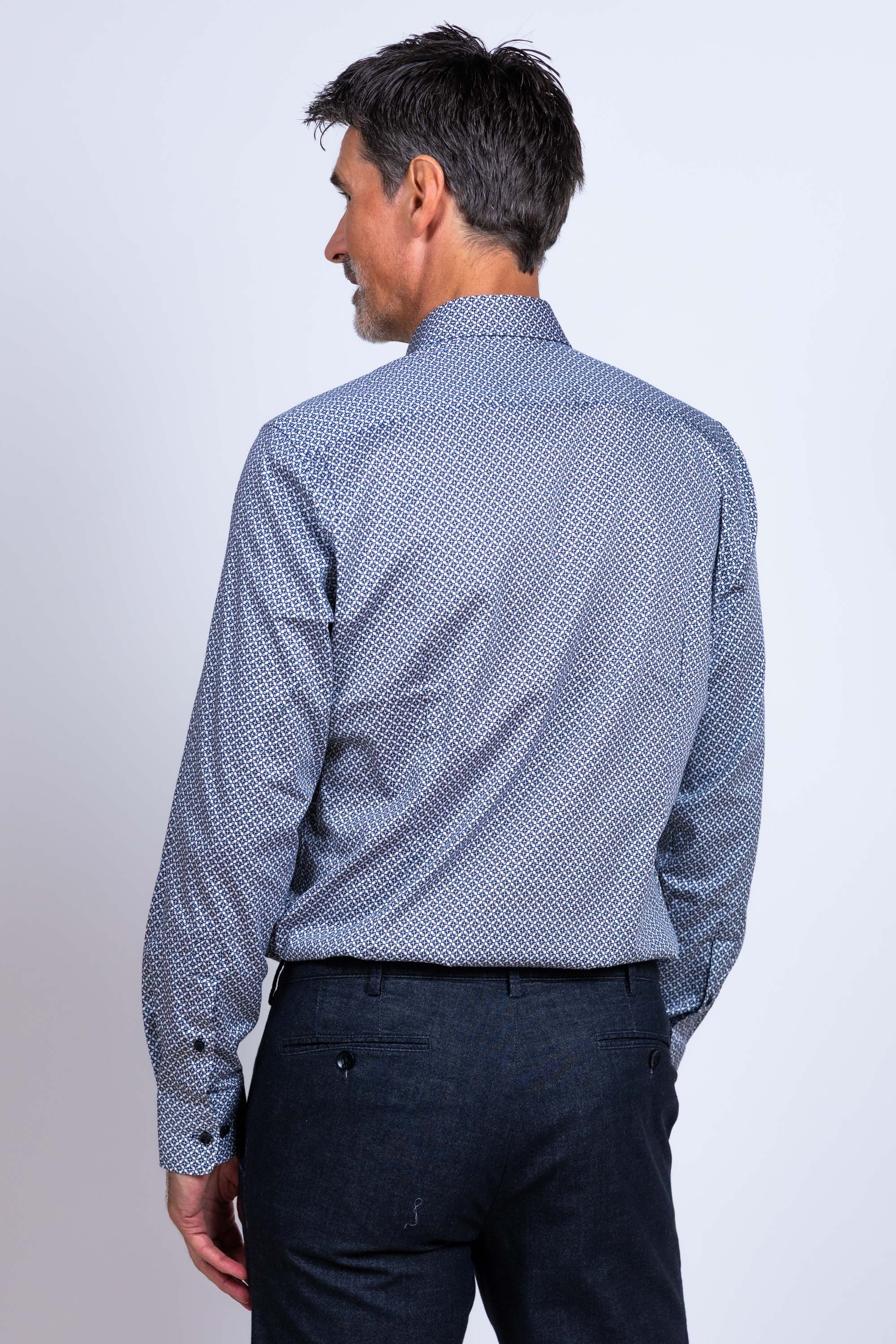 Overhemd met print - Marine