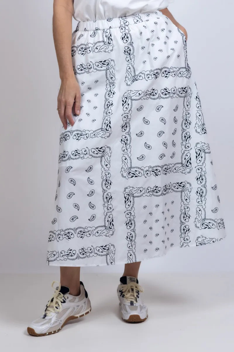 WEEKEND BY MAX MARA WEEKEND BY MAX MARA CARAVAN Rok met print - Wit