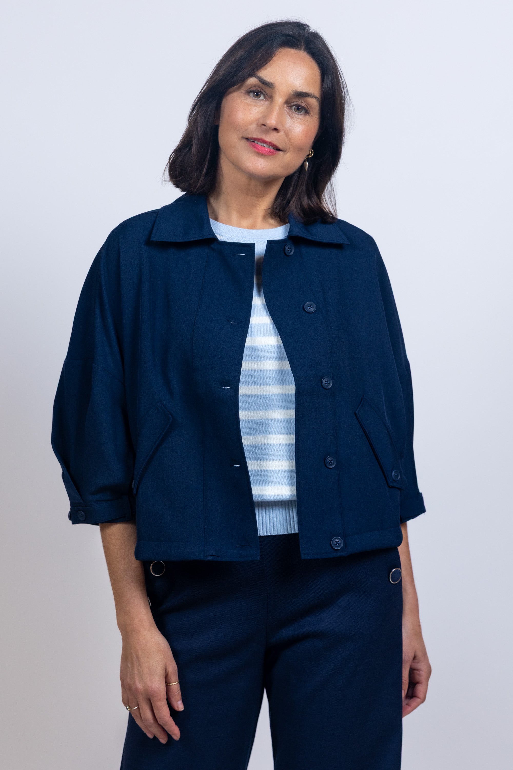 Jasje met knopen - Marine