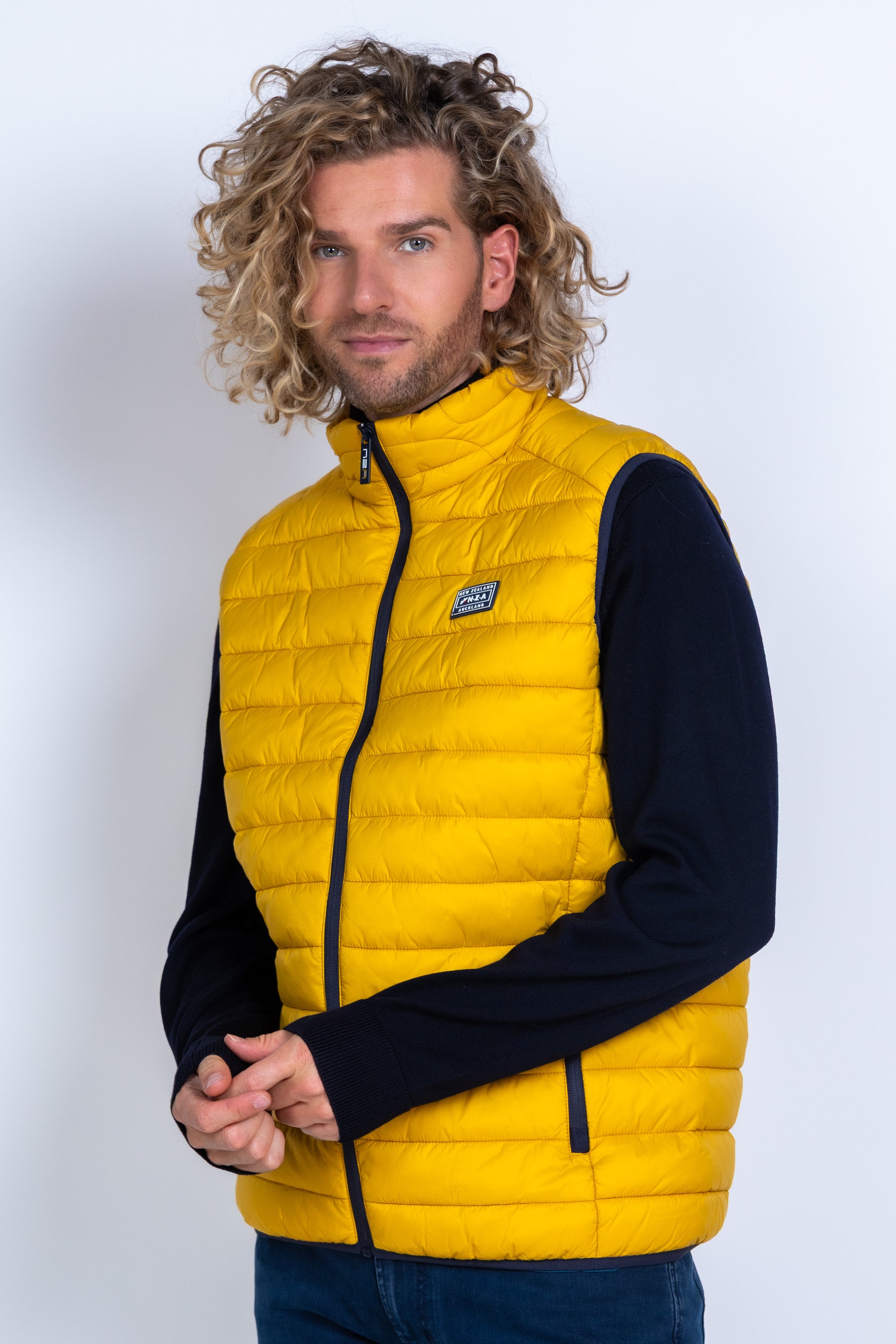 Gewatteerde bodywarmer - Geel