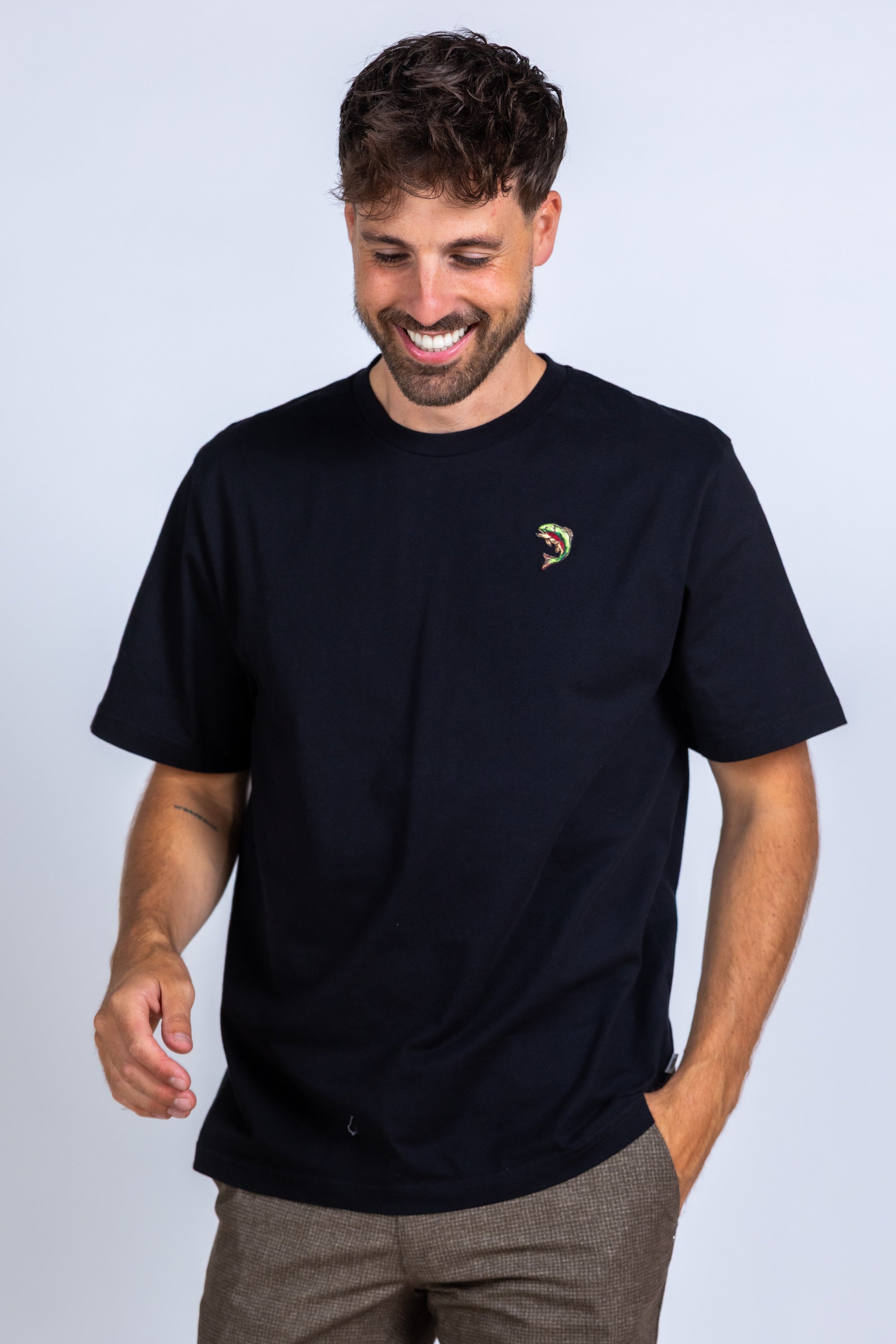T-shirt met print - Zwart