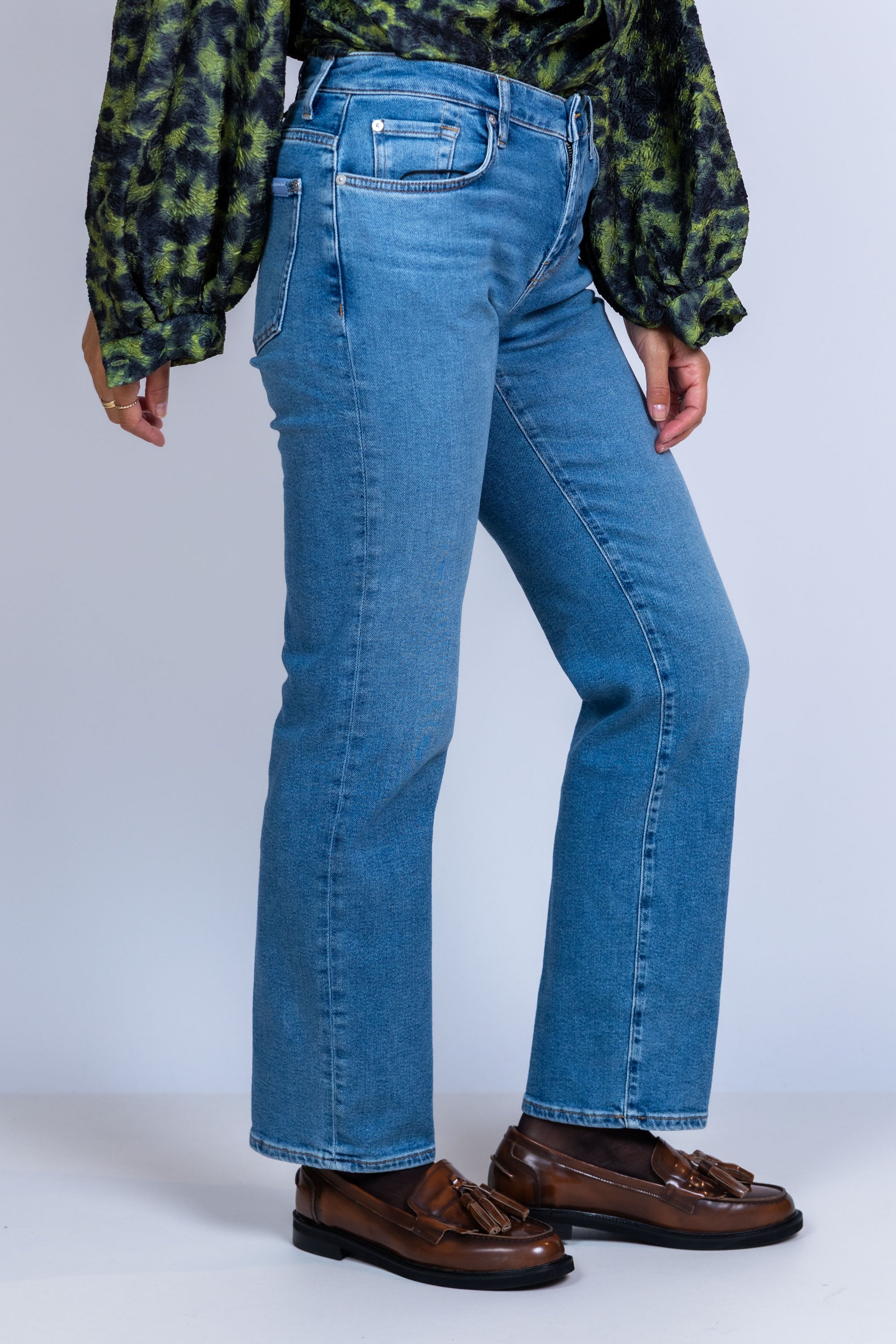 Jeans met rits - Licht jeans