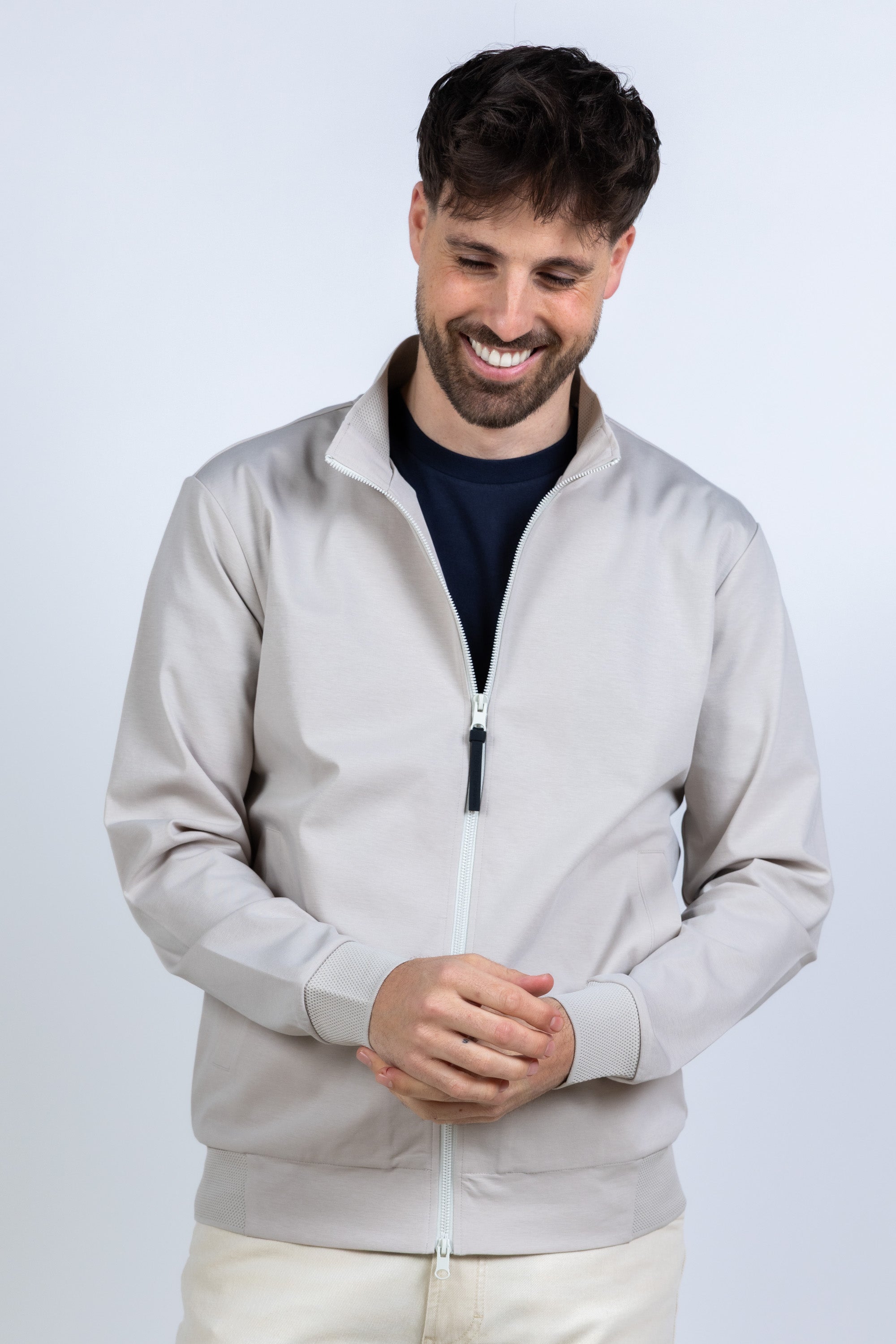 Vest met rits - Beige