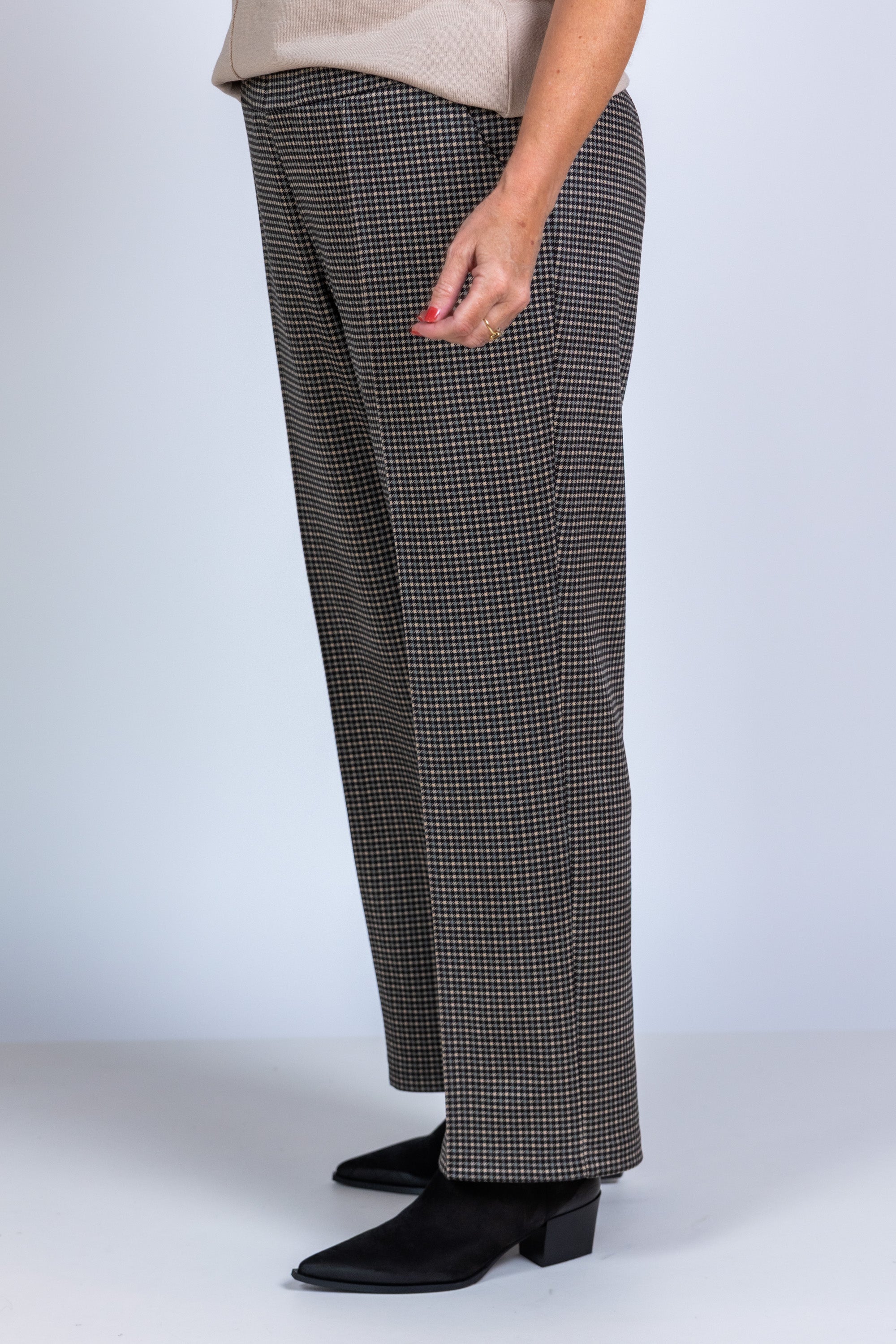 Broek met ruit - Licht camel