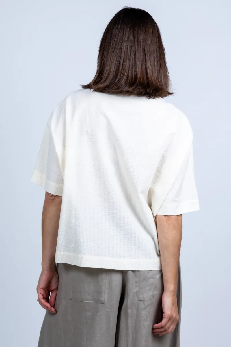 SACRECOEUR SACRECOEUR JONA SACRECOEUR JONA Blouse met knopen - Ecru