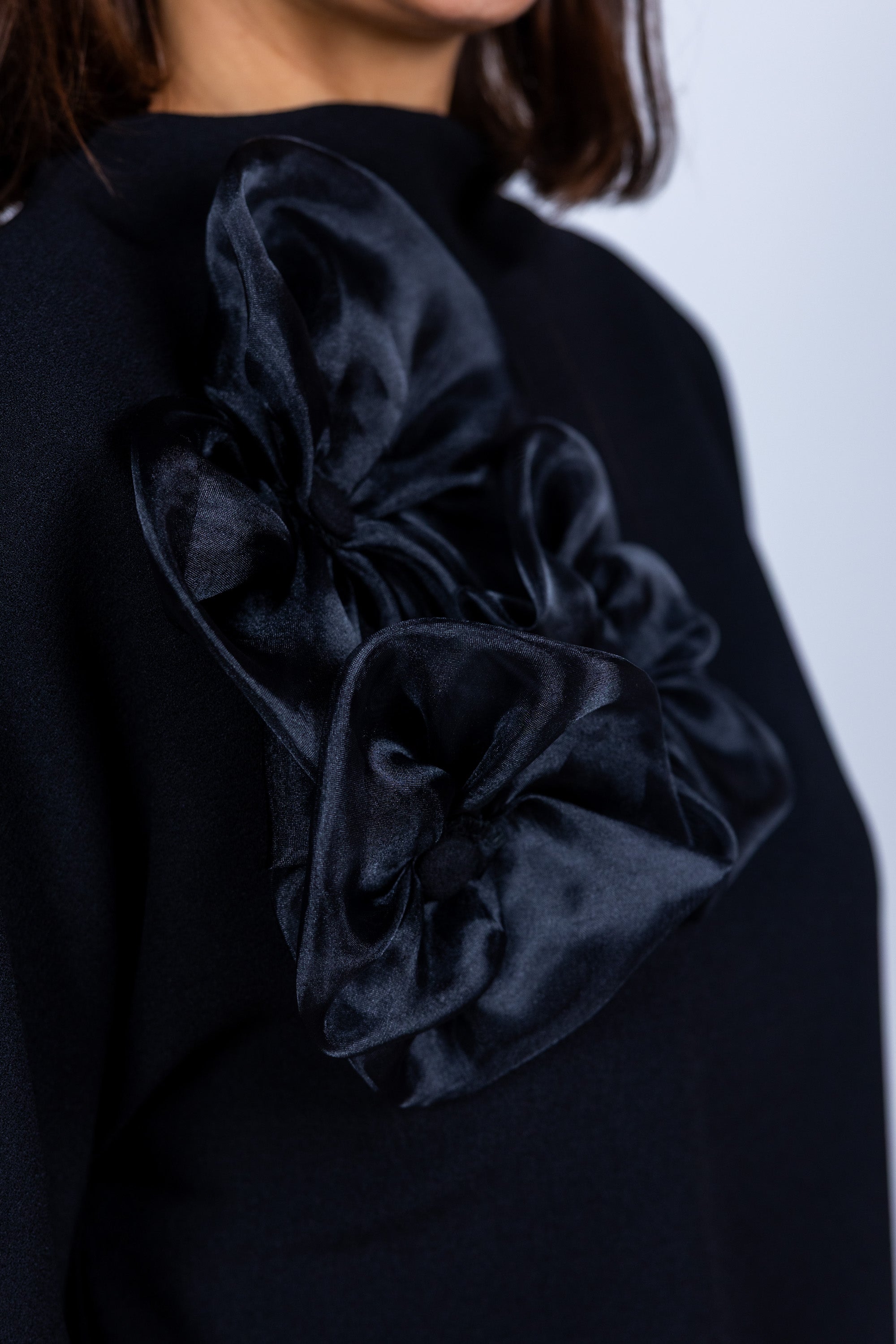 Top met applicaties - Zwart