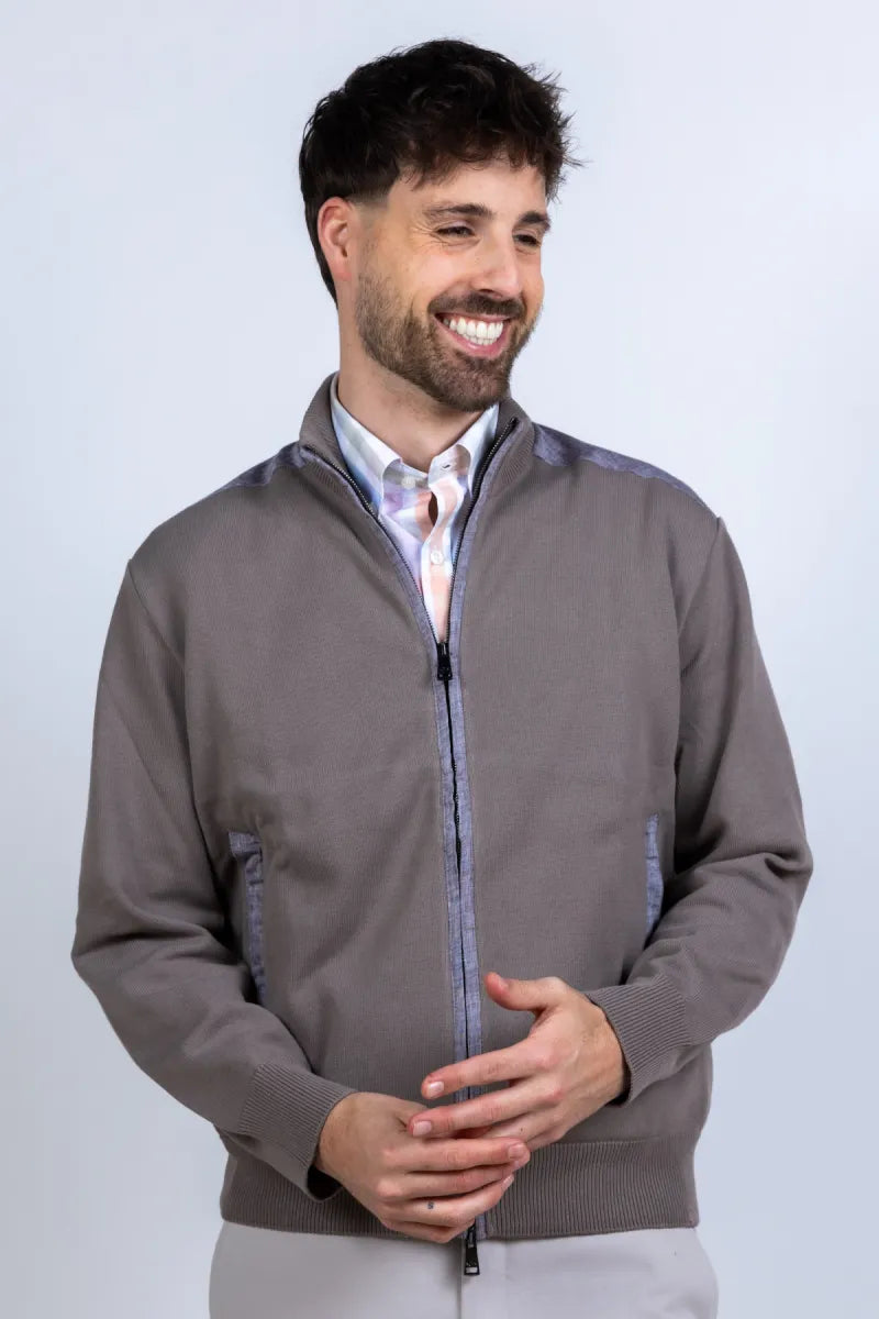 PAUL & SHARK PAUL & SHARK 26411702 Vest met rits - Taupe