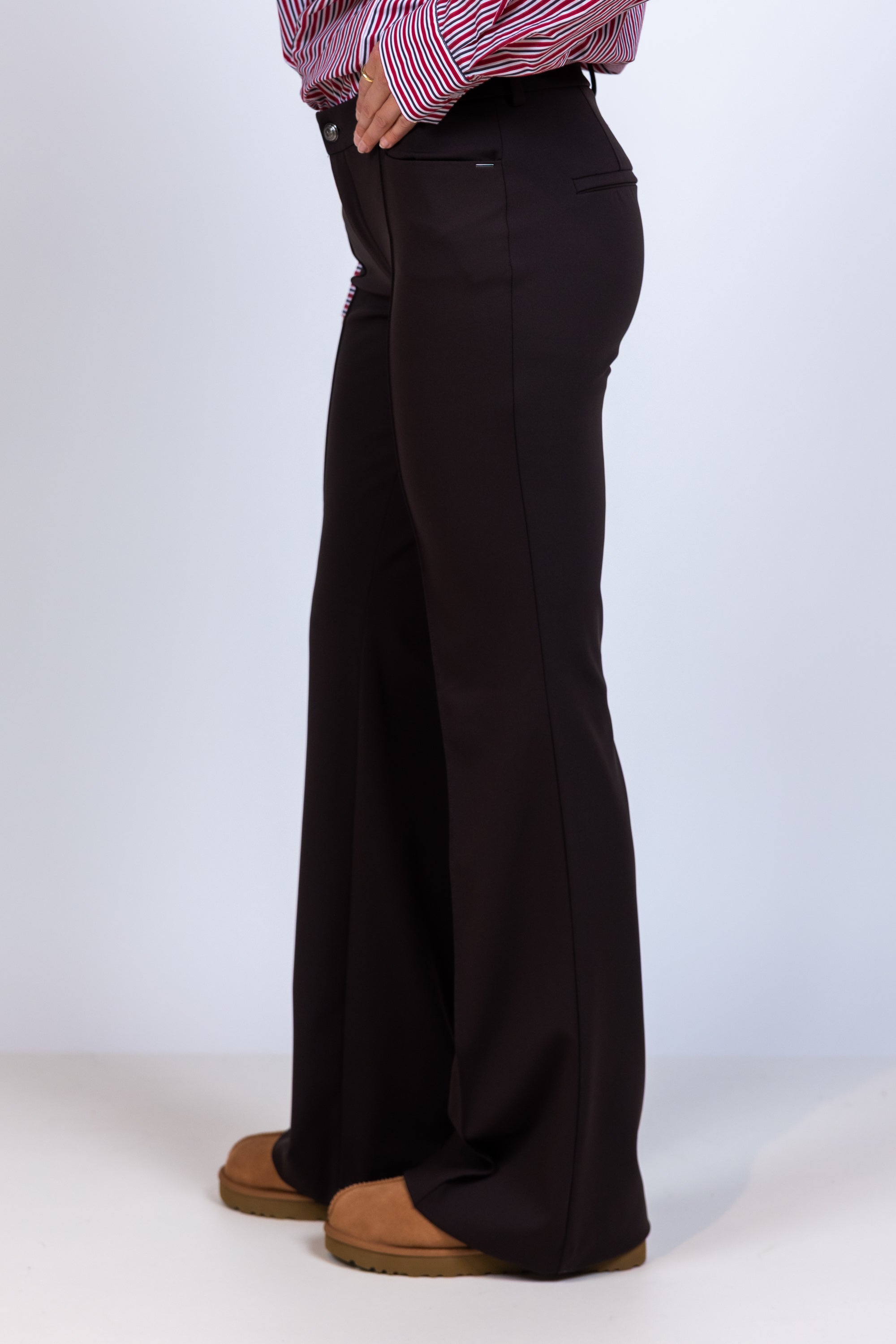 Flared pantalon - Bruin