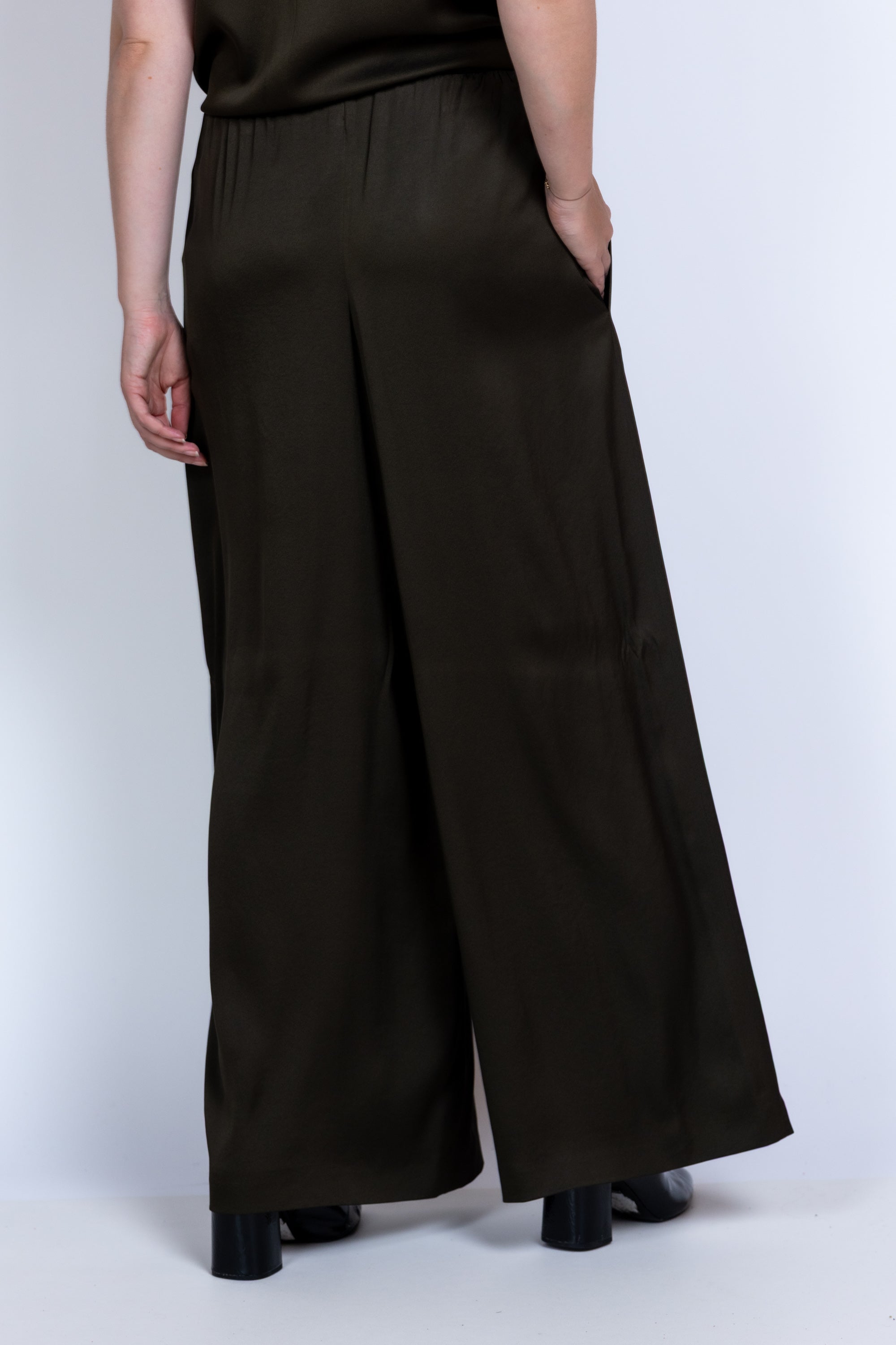Wijde broek - Olijfgroen