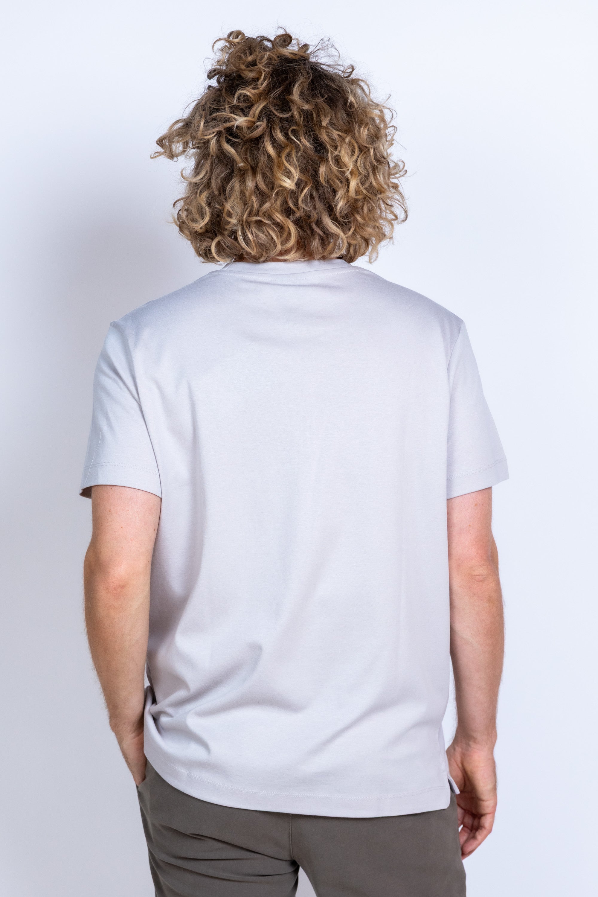 T-shirt met logo - Champagne